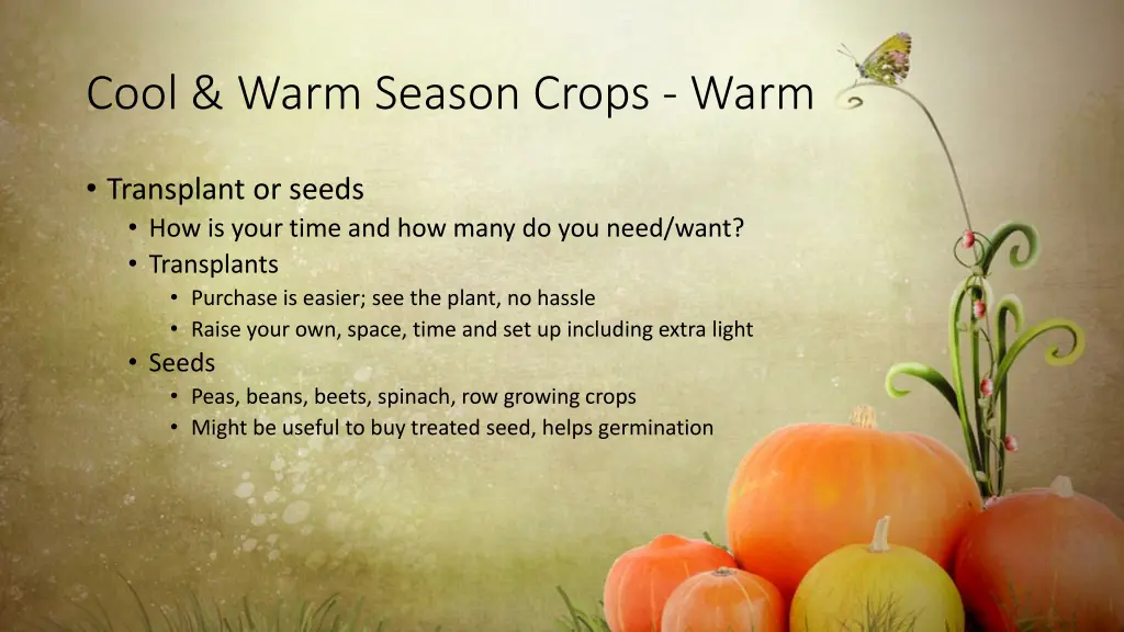 cool warm season crops warm 2