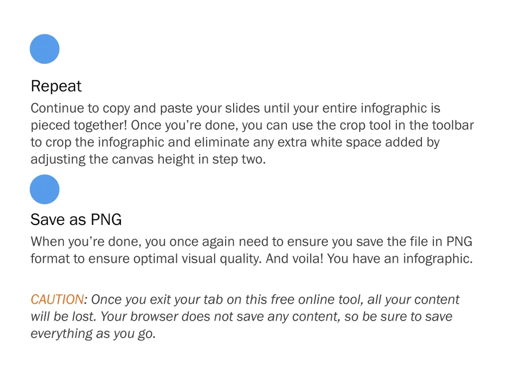repeat continue to copy and paste your slides