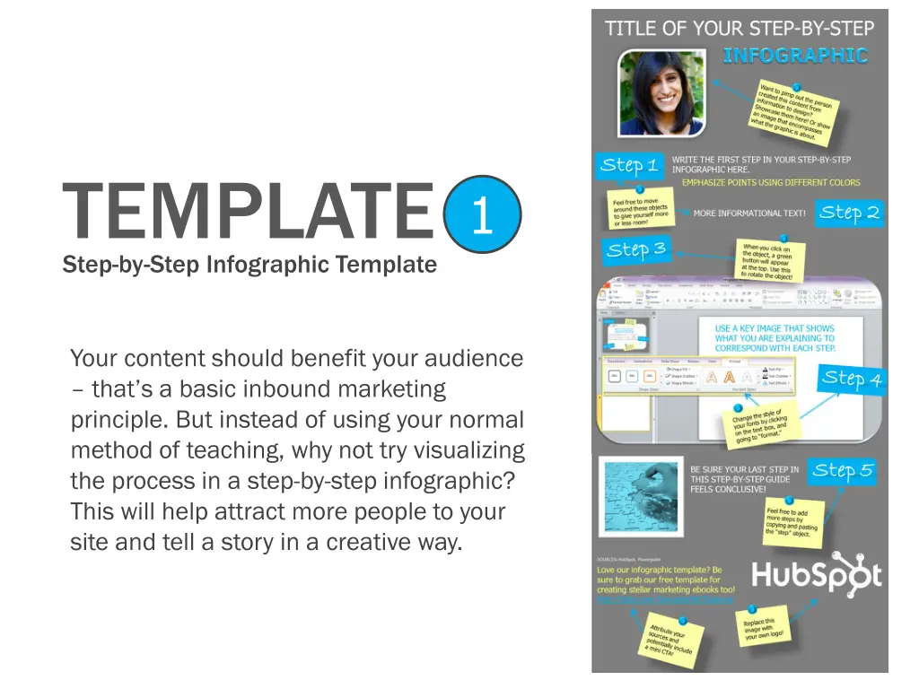 template step by step infographic template