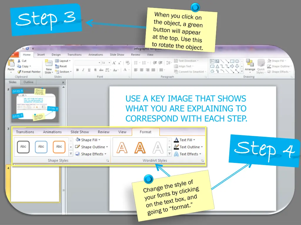 use a key image that shows what