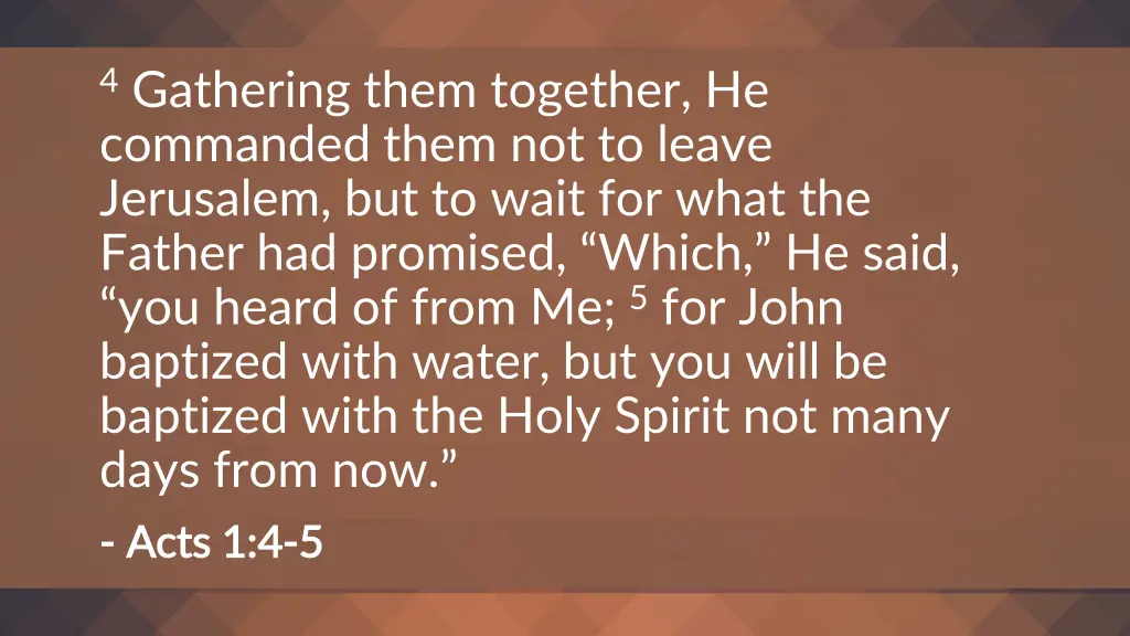4 gathering them together he commanded them