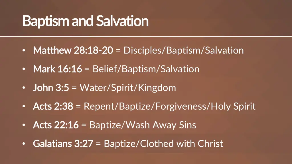 baptism and salvation baptism and salvation