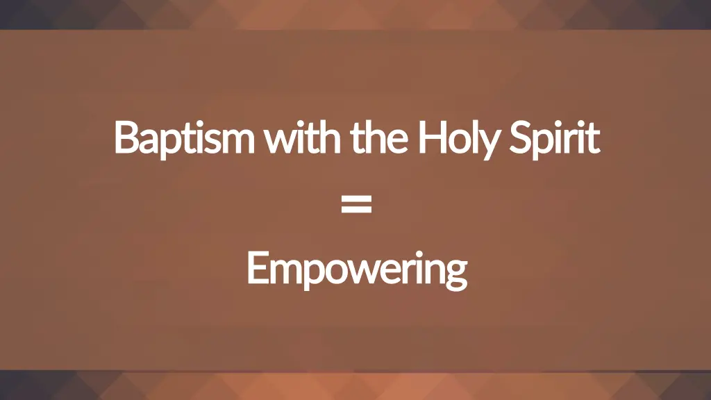 baptism with the holy spirit baptism with