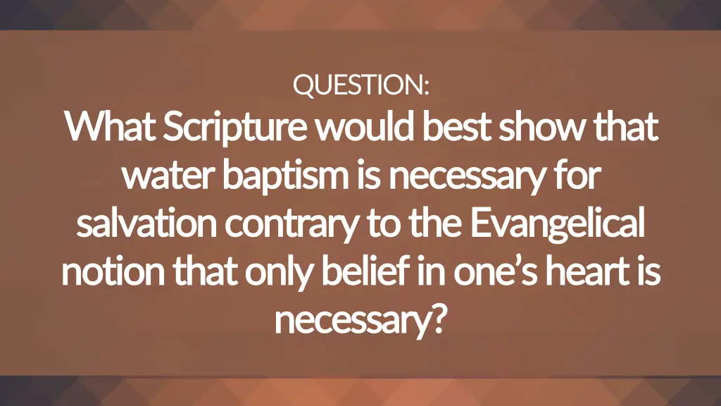 question