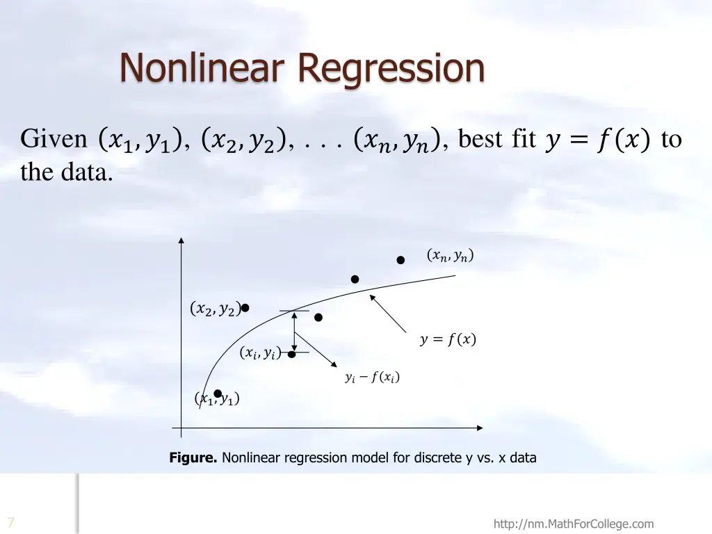 nonlinear regression 1