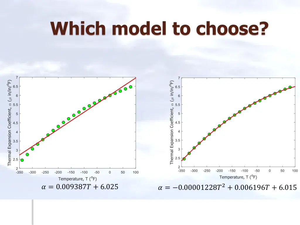 which model to choose