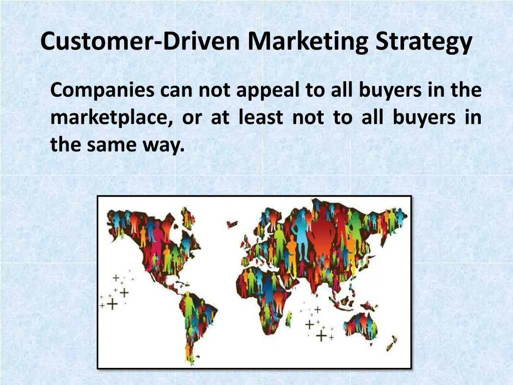customer driven marketing strategy