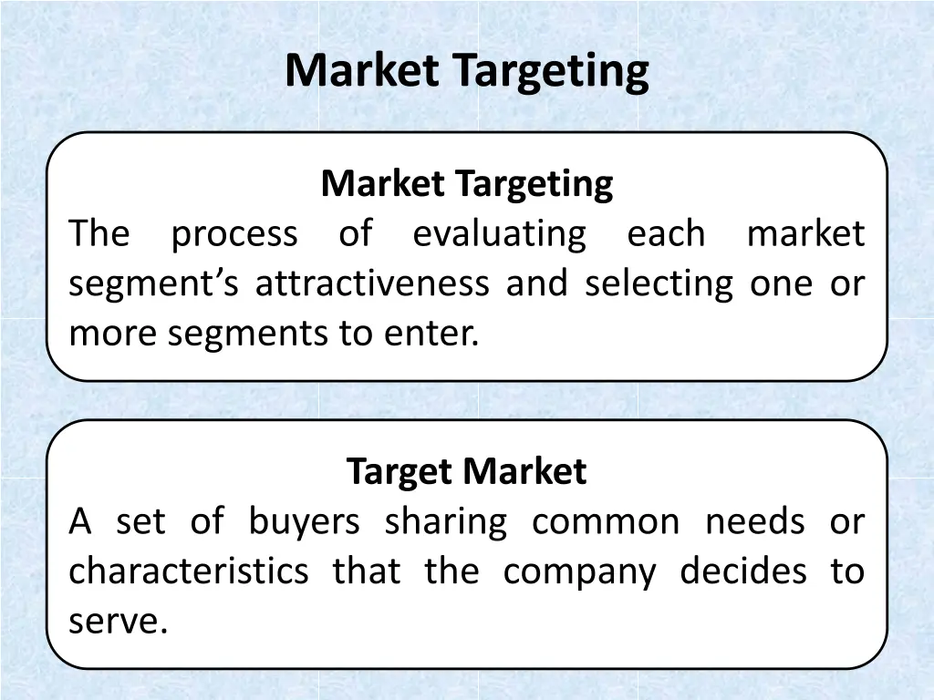 market targeting