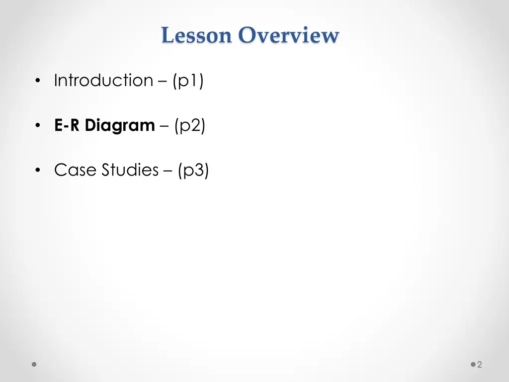 lesson overview