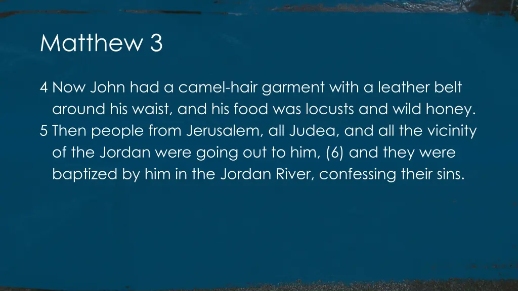 matthew 3 1