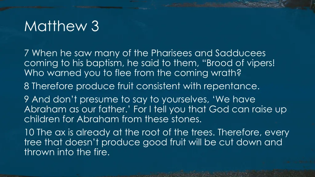 matthew 3 2