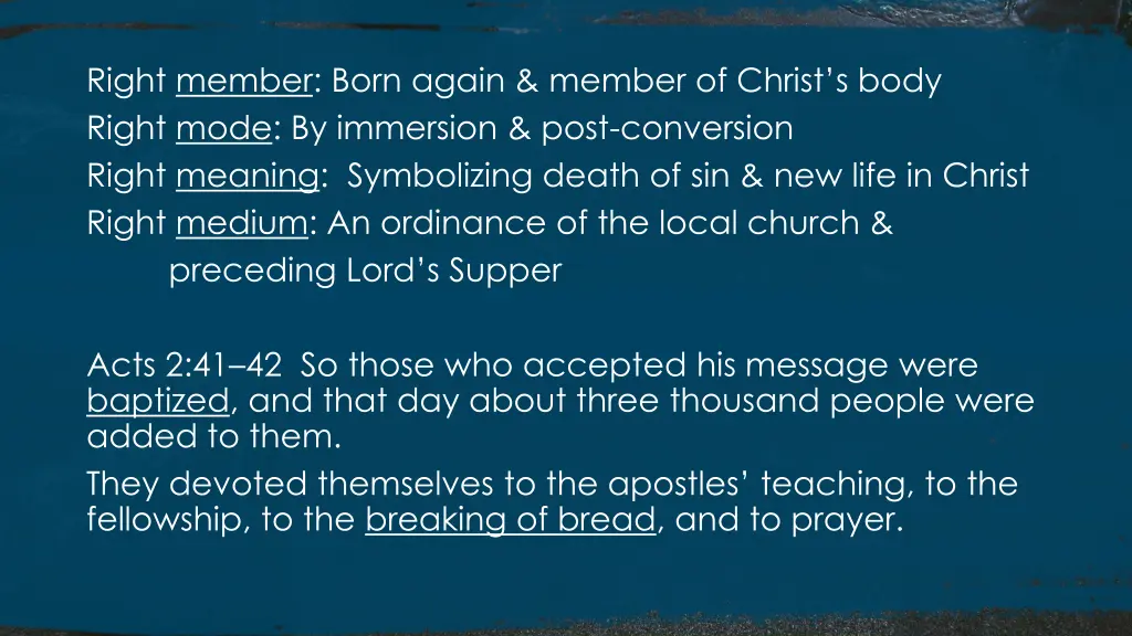 right member born again member of christ s body