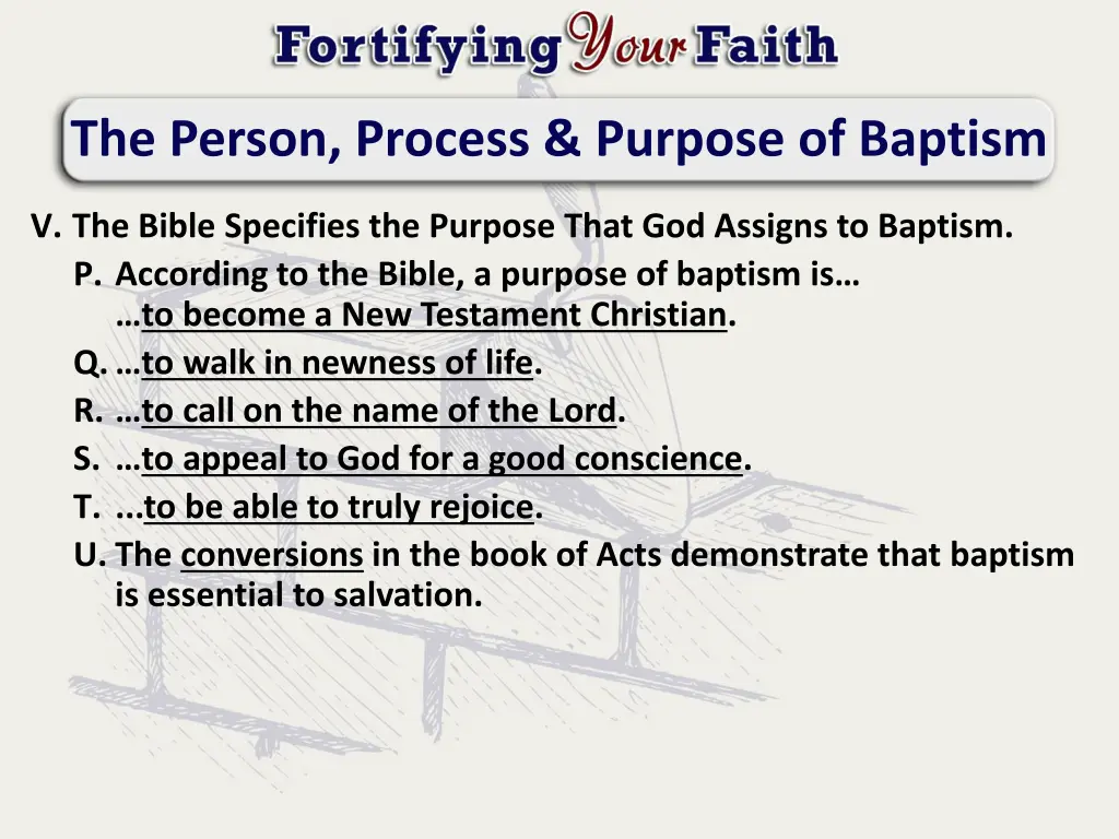 the person process purpose of baptism 6