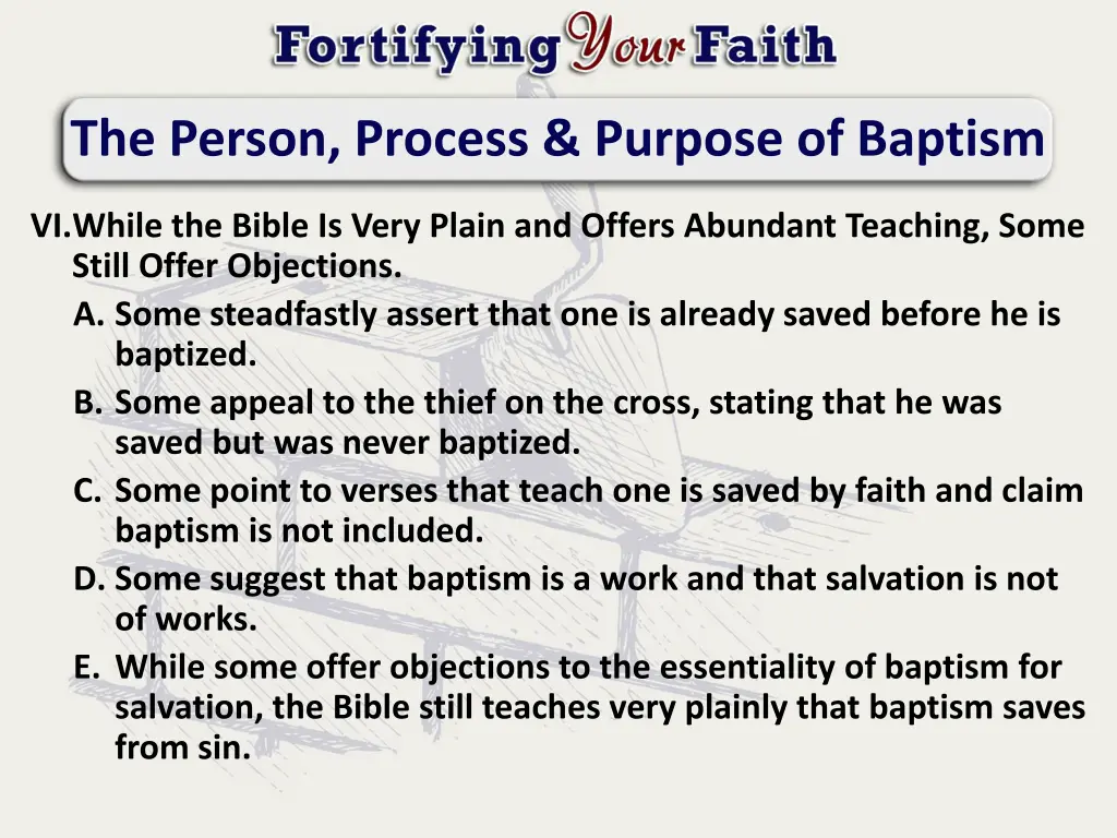 the person process purpose of baptism 7