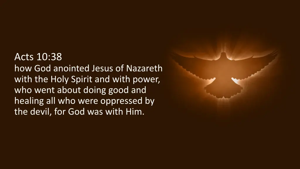 acts 10 38 how god anointed jesus of nazareth