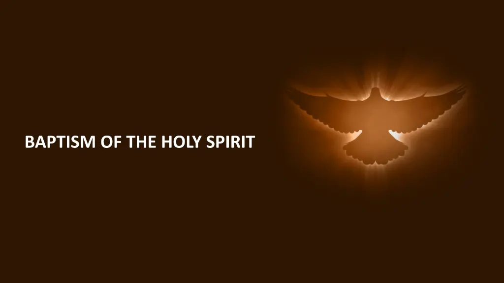 baptism of the holy spirit