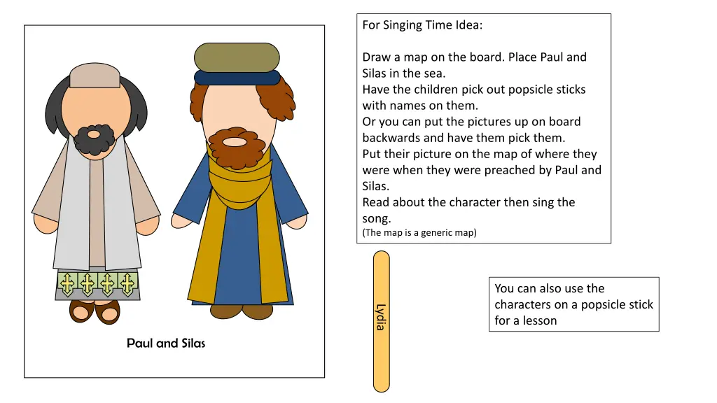 for singing time idea