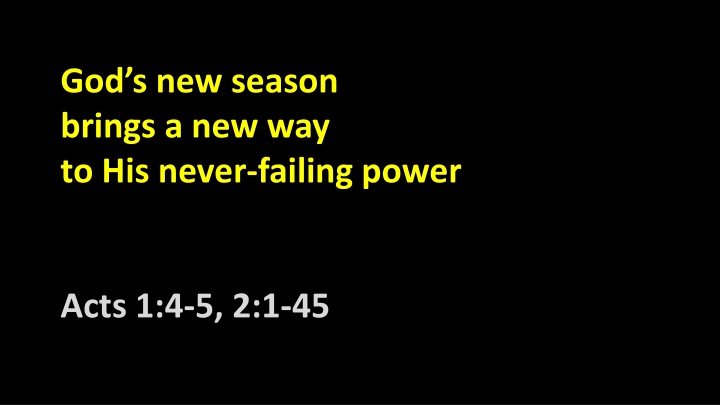 god s new season brings a new way to his never
