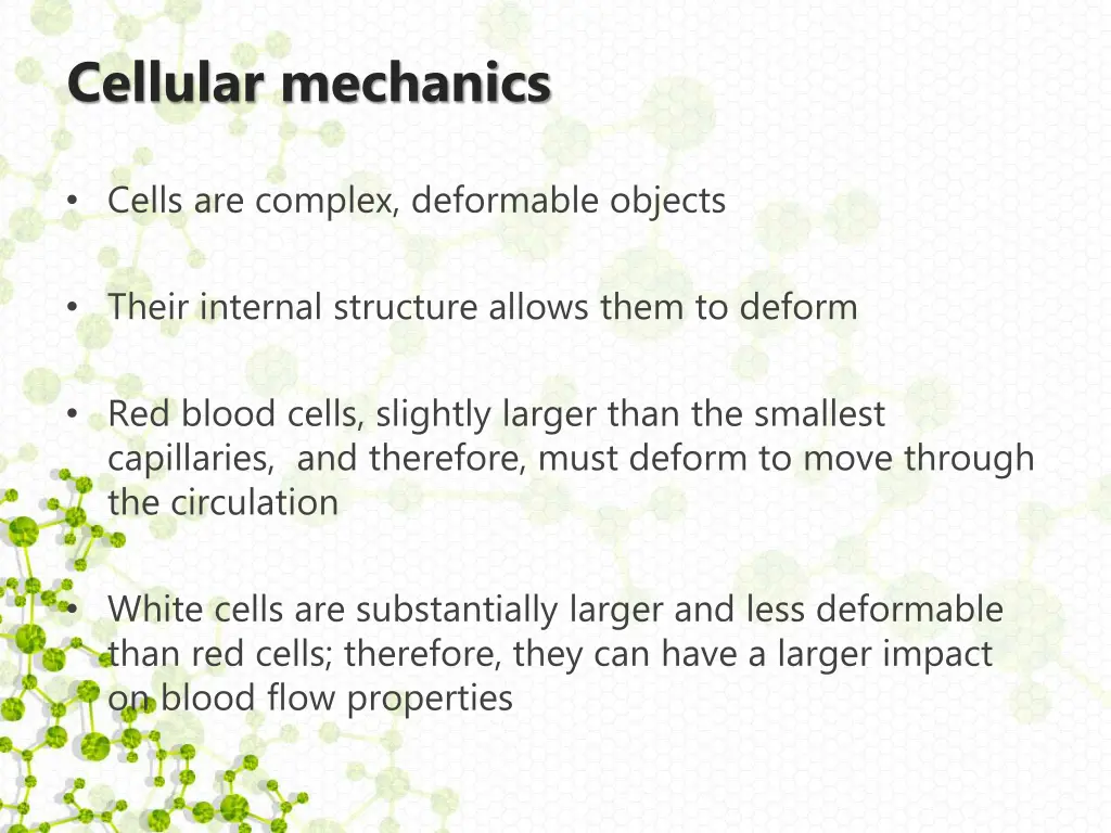 cellular mechanics