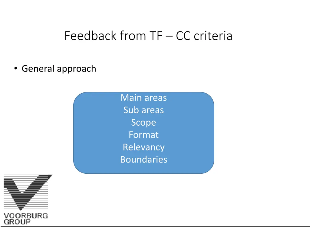 feedback from tf cc criteria 2