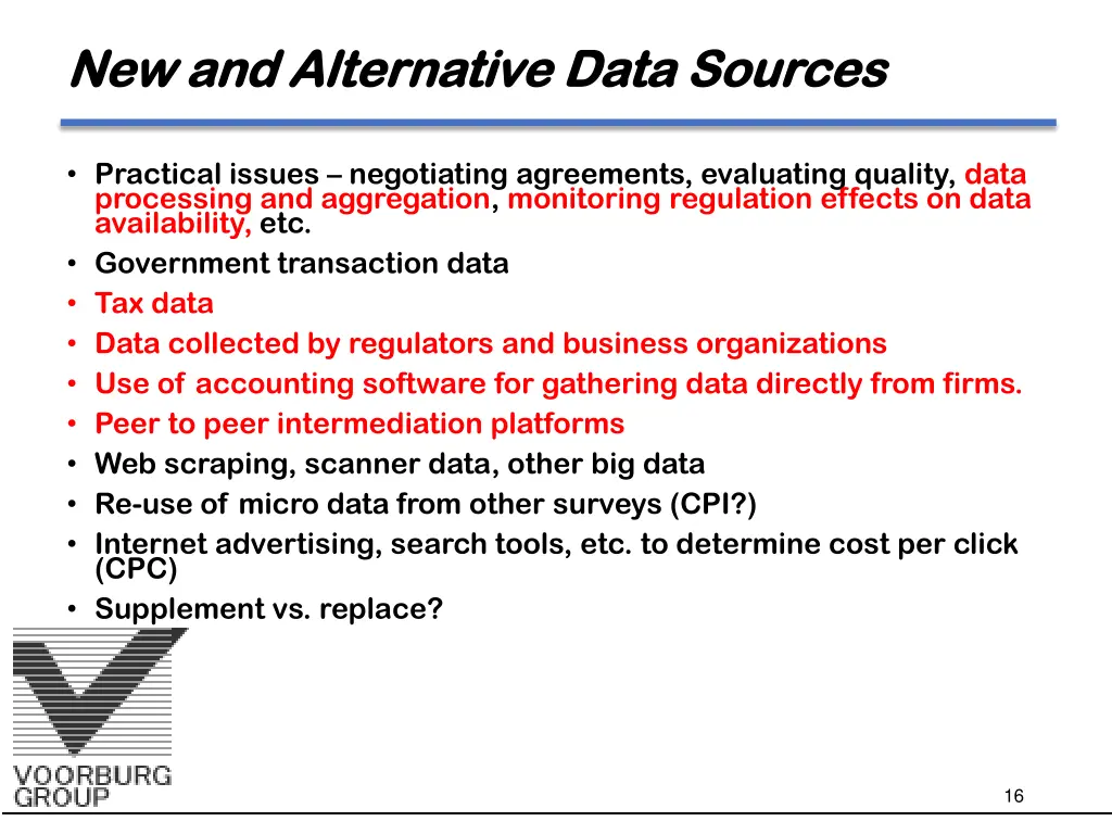 new and alternative data sources