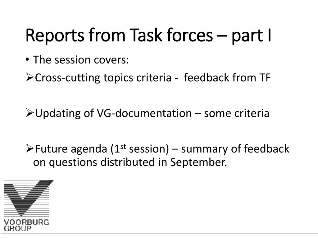 reports from task forces reports from task forces 1