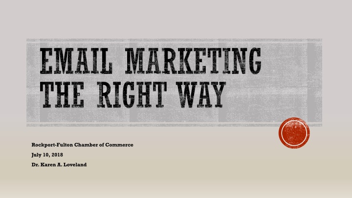 email marketing the right way