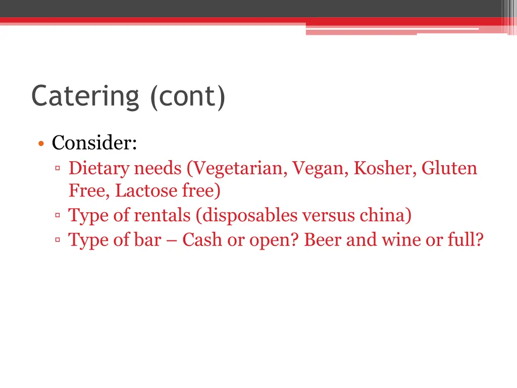 catering cont