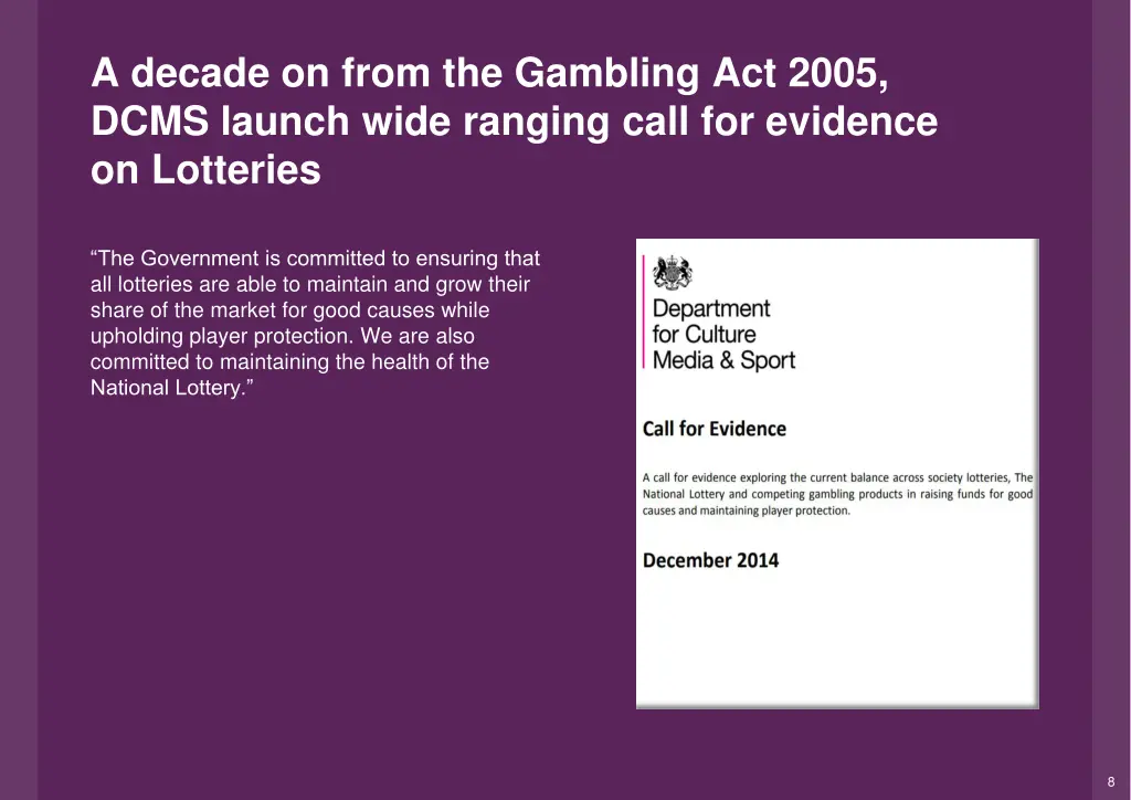 a decade on from the gambling act 2005 dcms