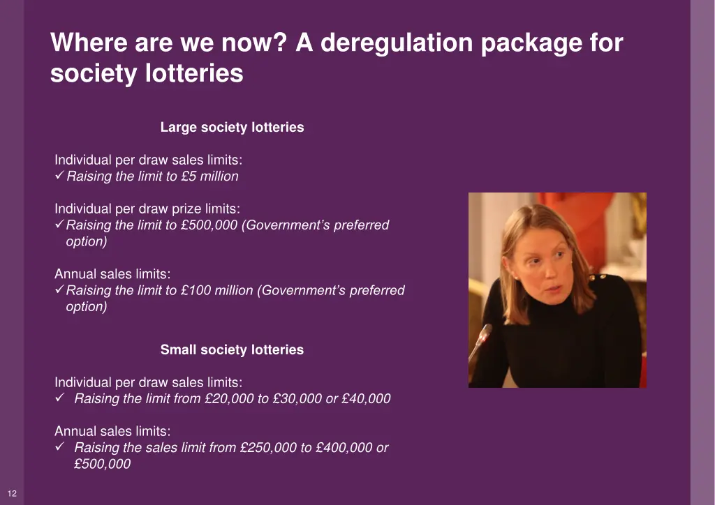 where are we now a deregulation package