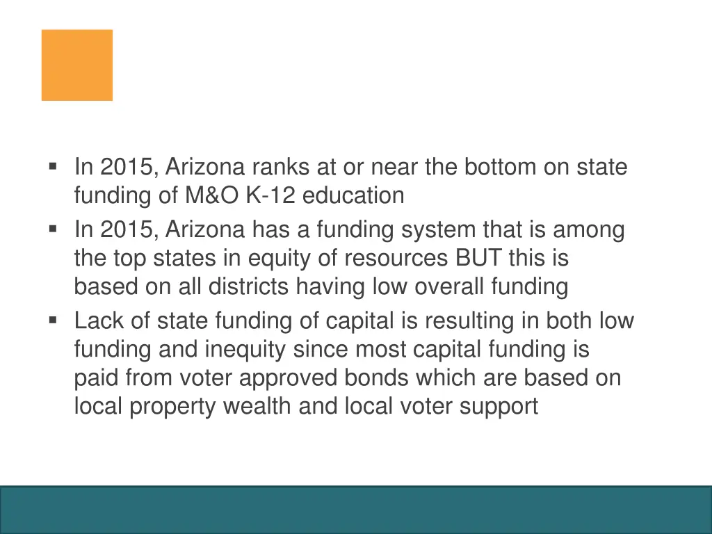 in 2015 arizona ranks at or near the bottom