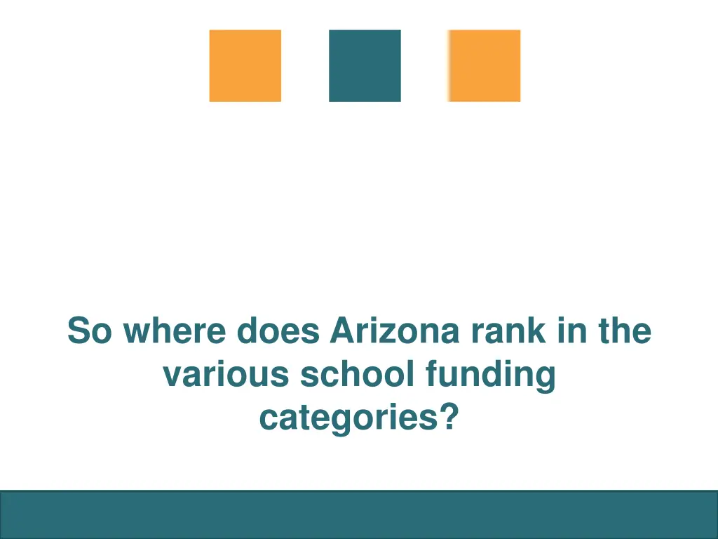 so where does arizona rank in the various school