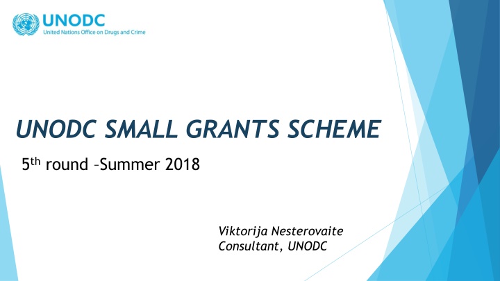 unodc small grants scheme