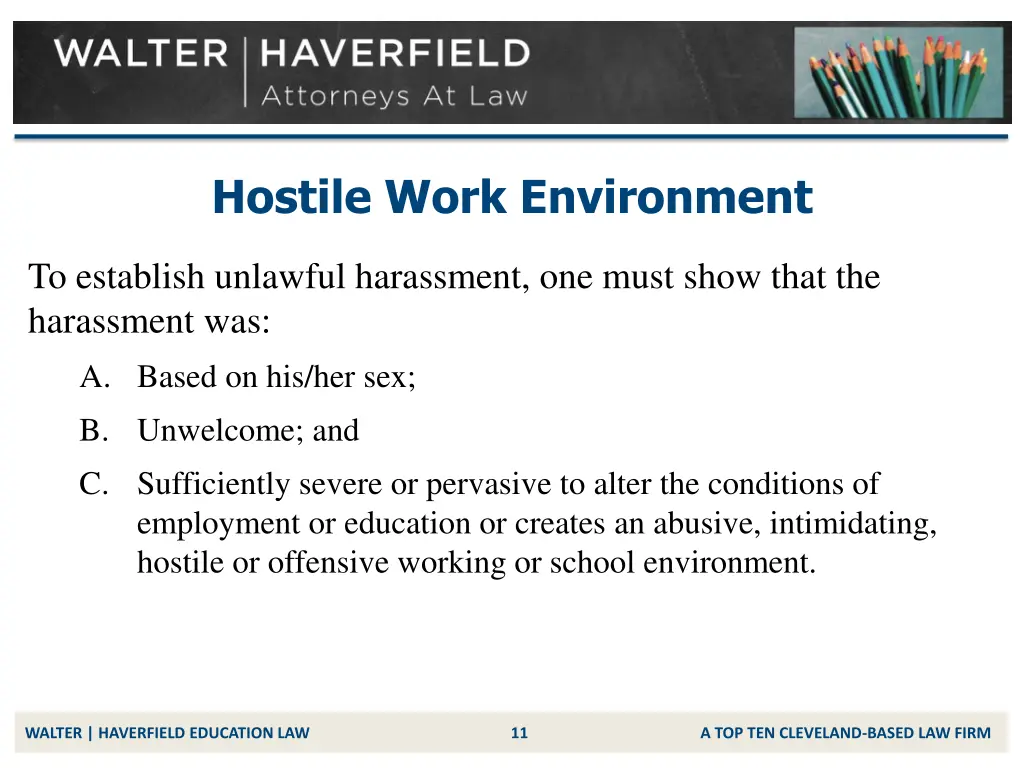 hostile work environment