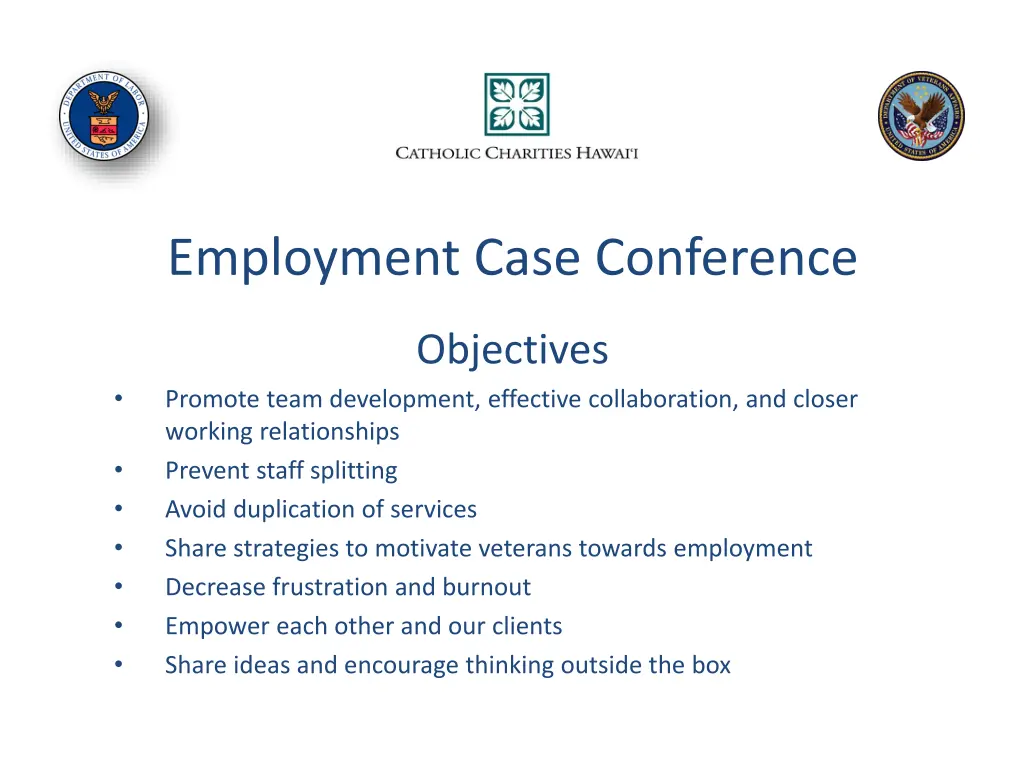 employment case conference