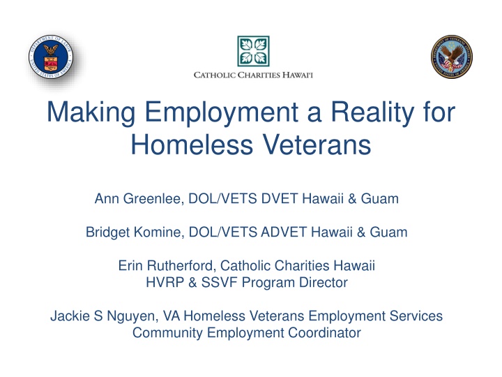 making employment a reality for homeless veterans
