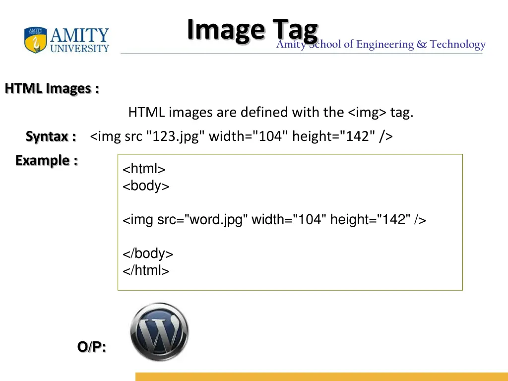 amity school of engineering technology image tag
