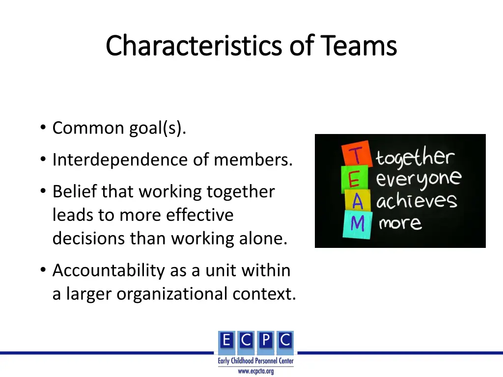 characteristics of teams characteristics of teams