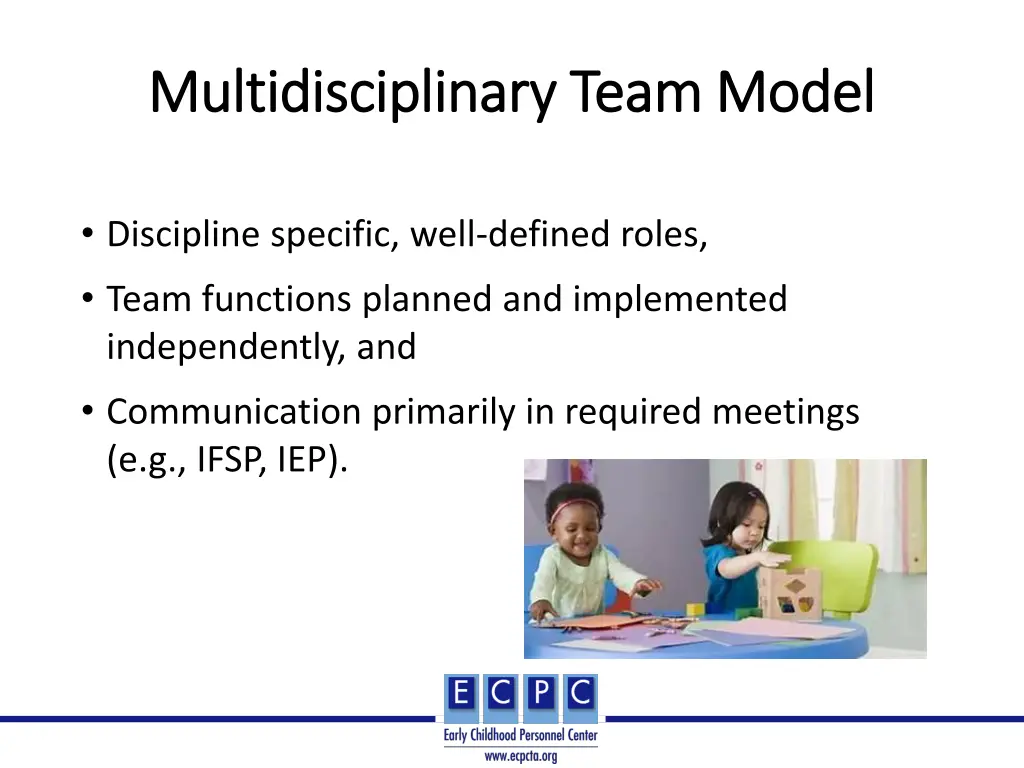 multidisciplinary team model multidisciplinary