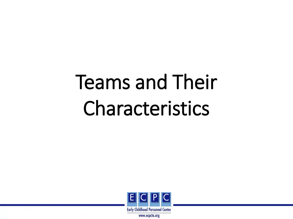 teams and their teams and their characteristics
