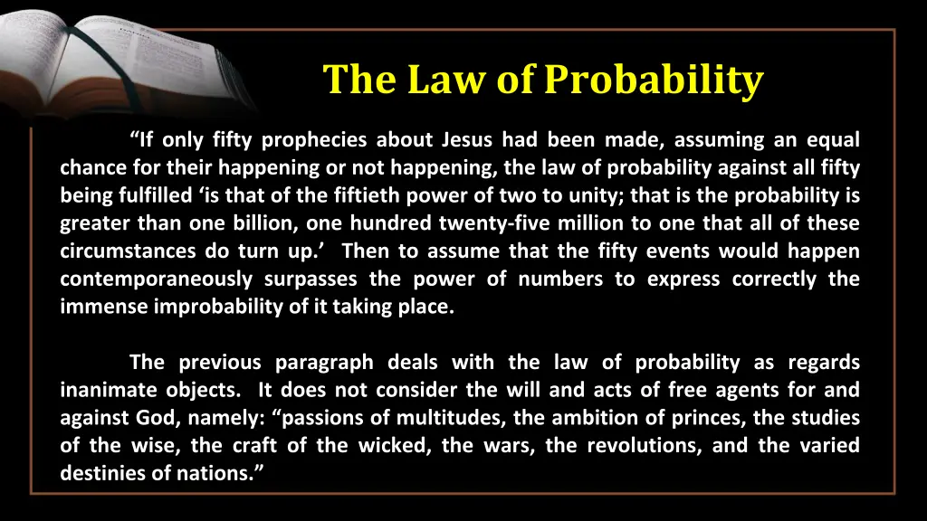 the law of probability 1