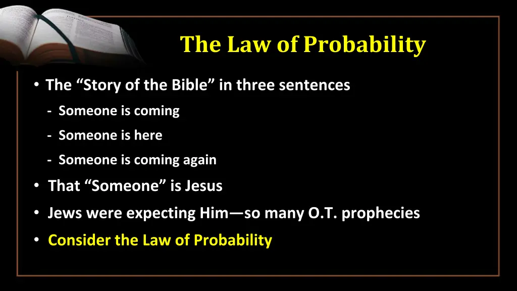 the law of probability