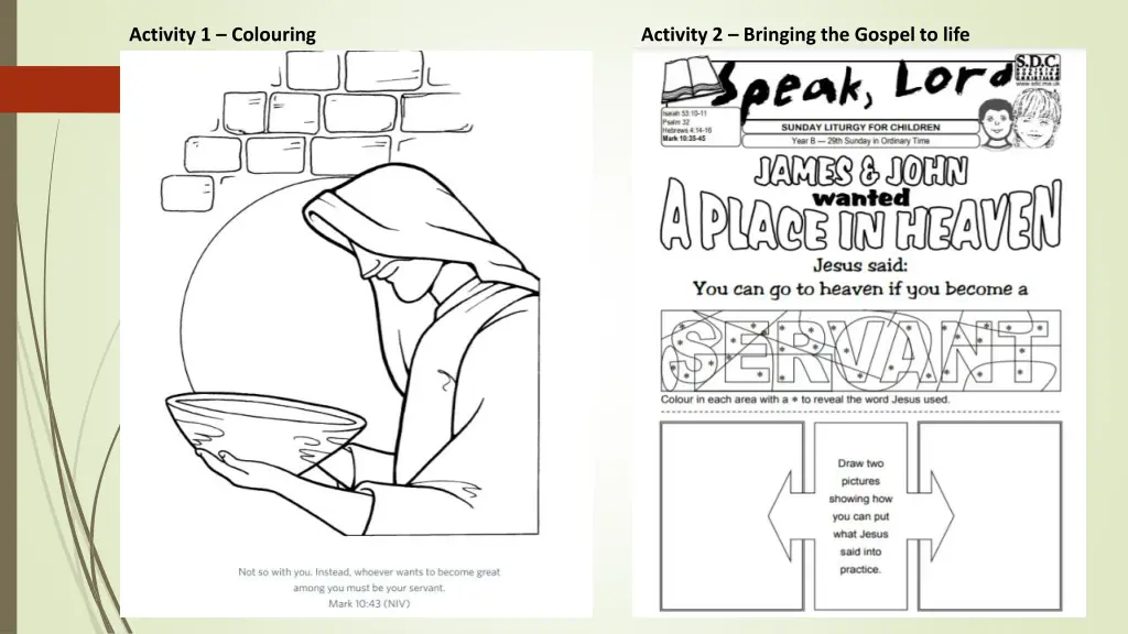 activity 1 colouring