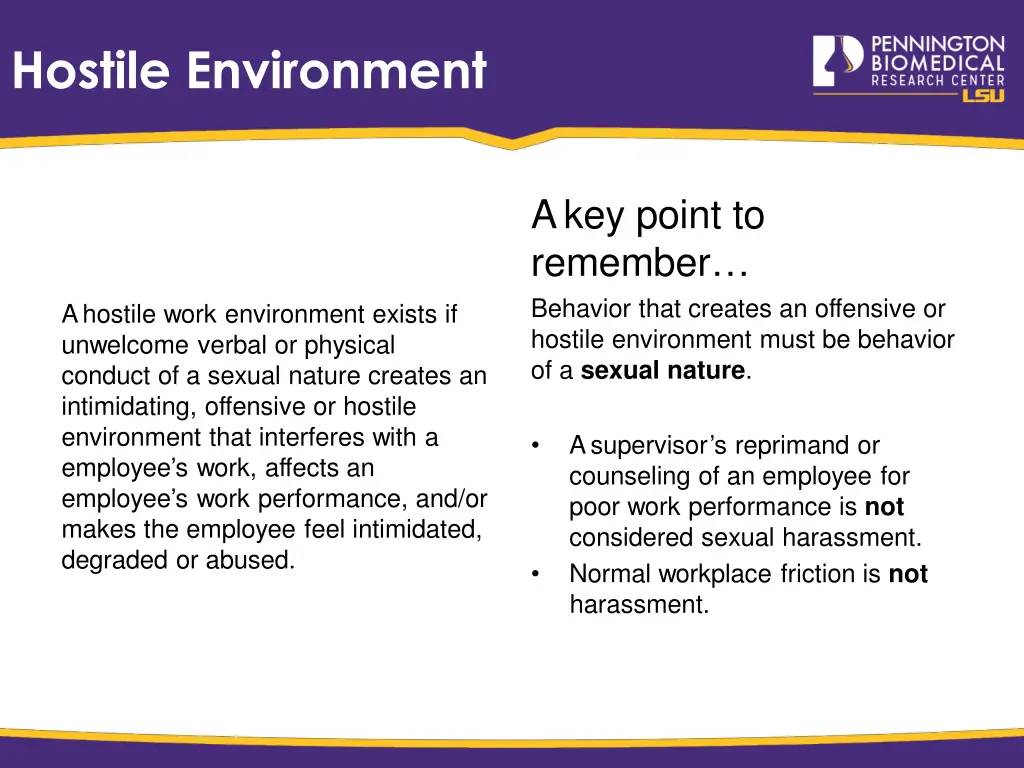 hostile environment