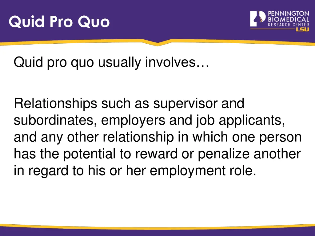 quid pro quo 1
