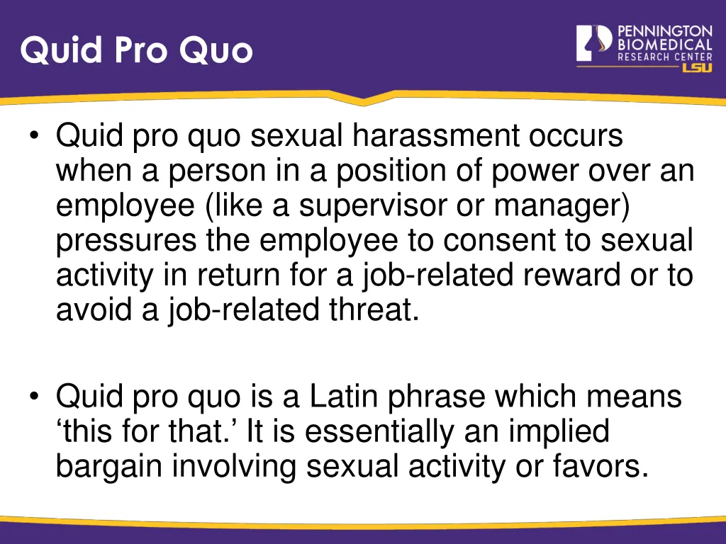 quid pro quo