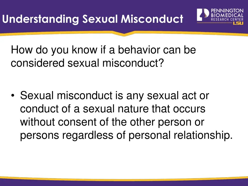 understanding sexual misconduct