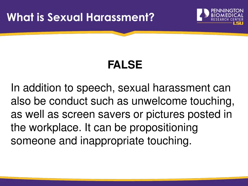 what is sexual harassment 1
