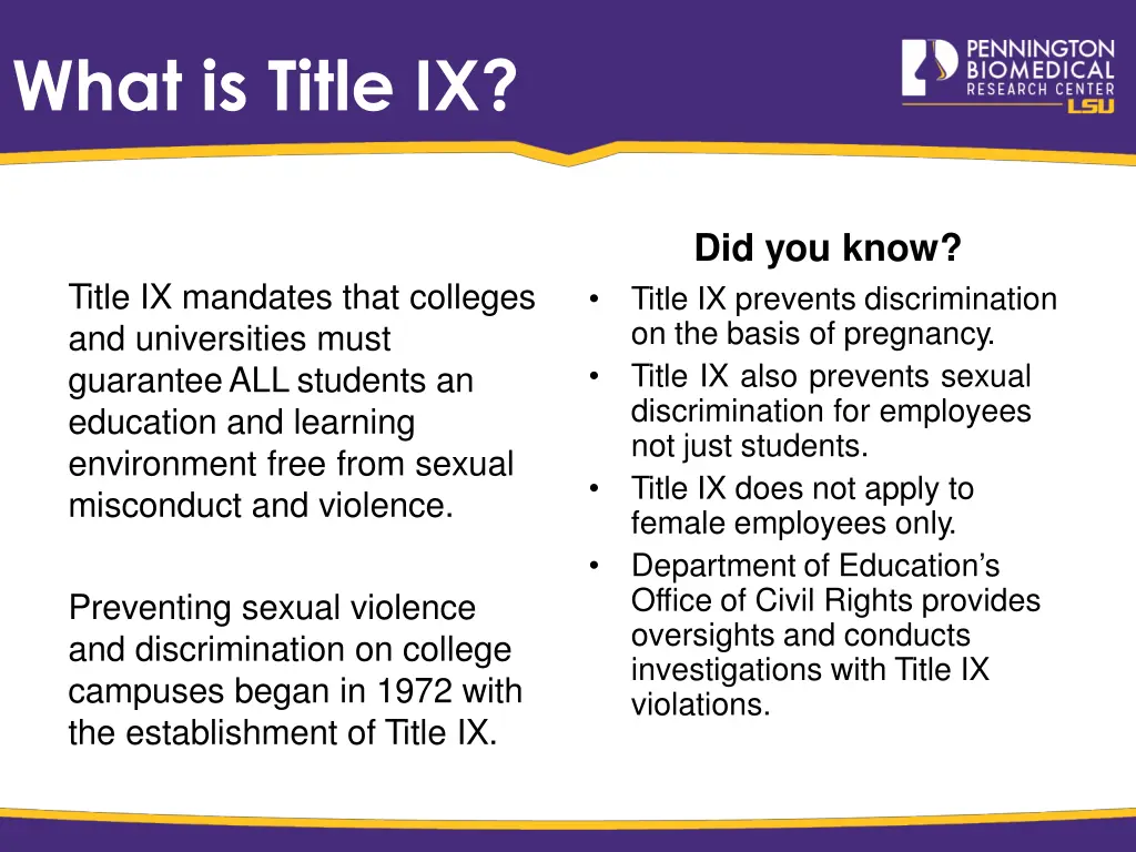 what is title ix