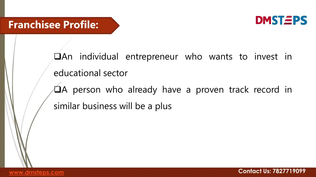 franchisee profile